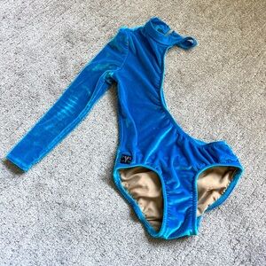 Blue Velvet Kids Dance Costume
